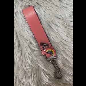COACH loop bag charm with cute rainbow charm NWOT